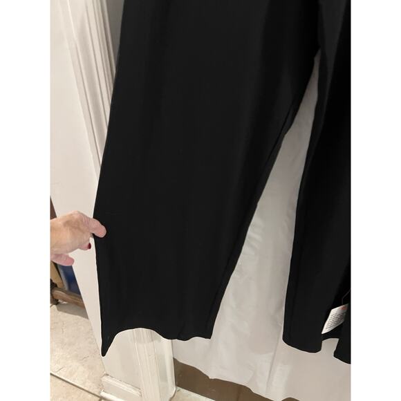 ASOS Design Black Wide Leg Jersey Knit High Rise Pull On Pants Sz 10 NWT - Picture 3 of 7